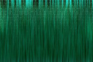 Green digital matrix data background